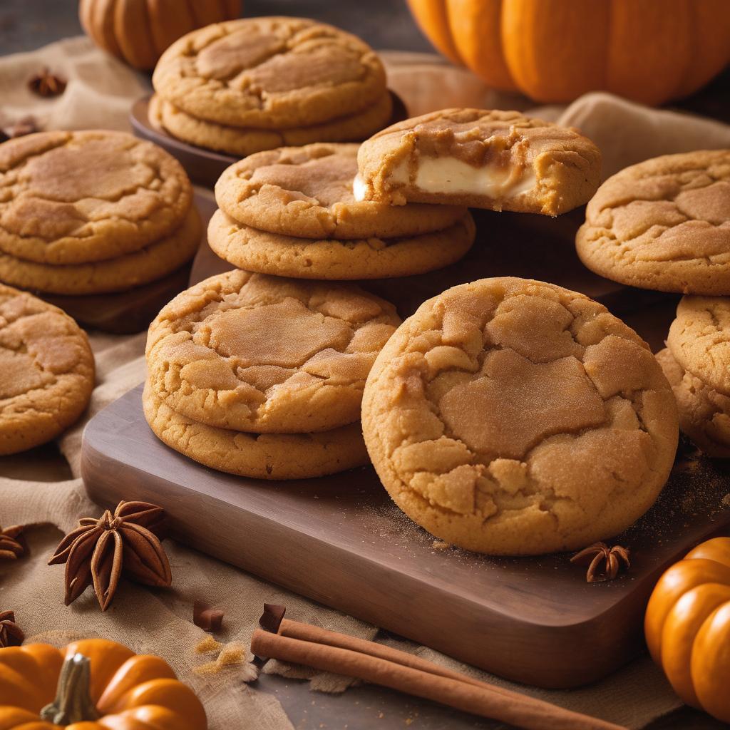 Pumpkin Spiced Cheesecake Stuffed Cookies