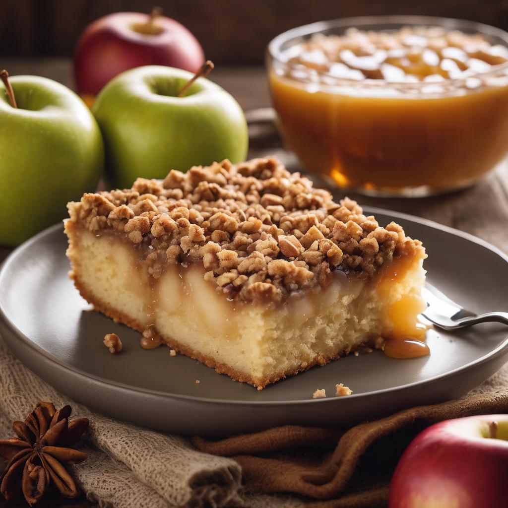 Cinnamon-Infused Apple Cider Cake with Oat Streusel and Sweet Cider Drizzle