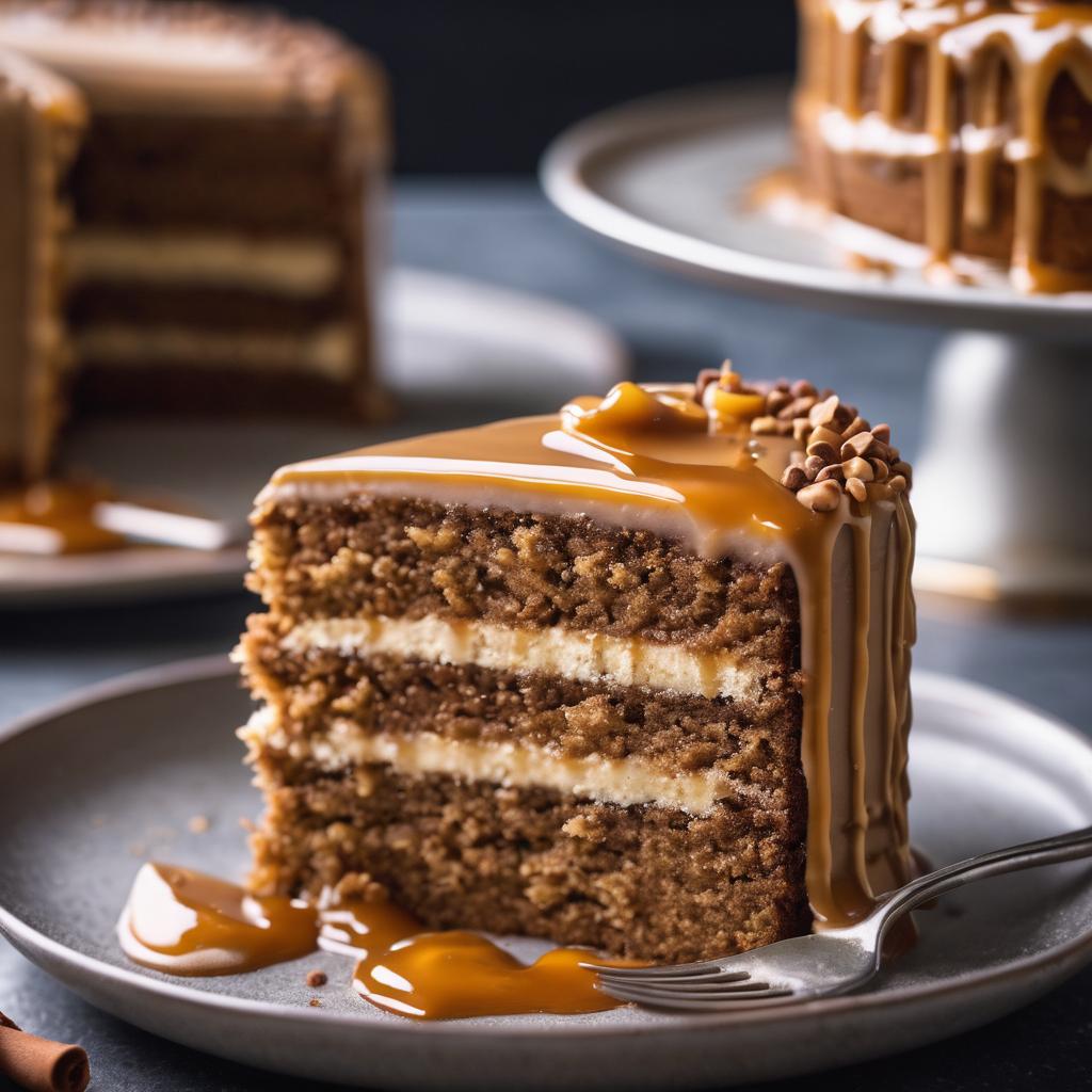 Warm Spiced Chai Cake with Rich Espresso Caramel Frosting