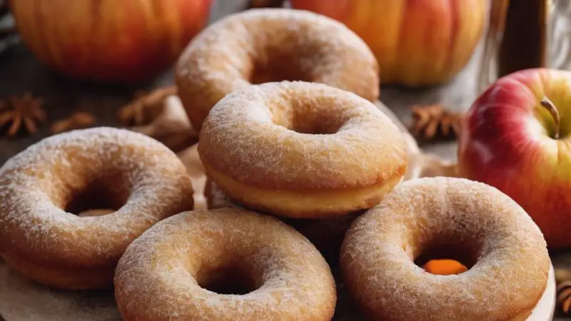 Cider-Glazed Autumnal Donuts