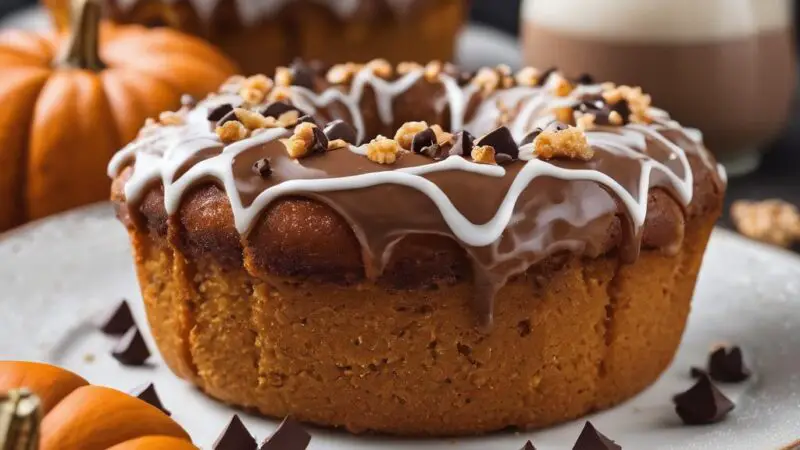 Chocolate Chip Pumpkin Donut Loaf