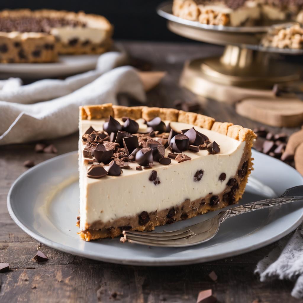 No-Bake Chocolate Chip Cheesecake with Cookie Crust