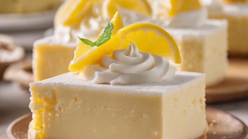 Lemon Vanilla Mini Cheesecakes