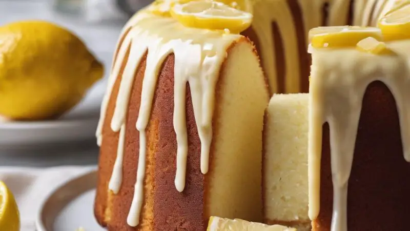 Intense Lemon Pound Cake with Lemon Glaze