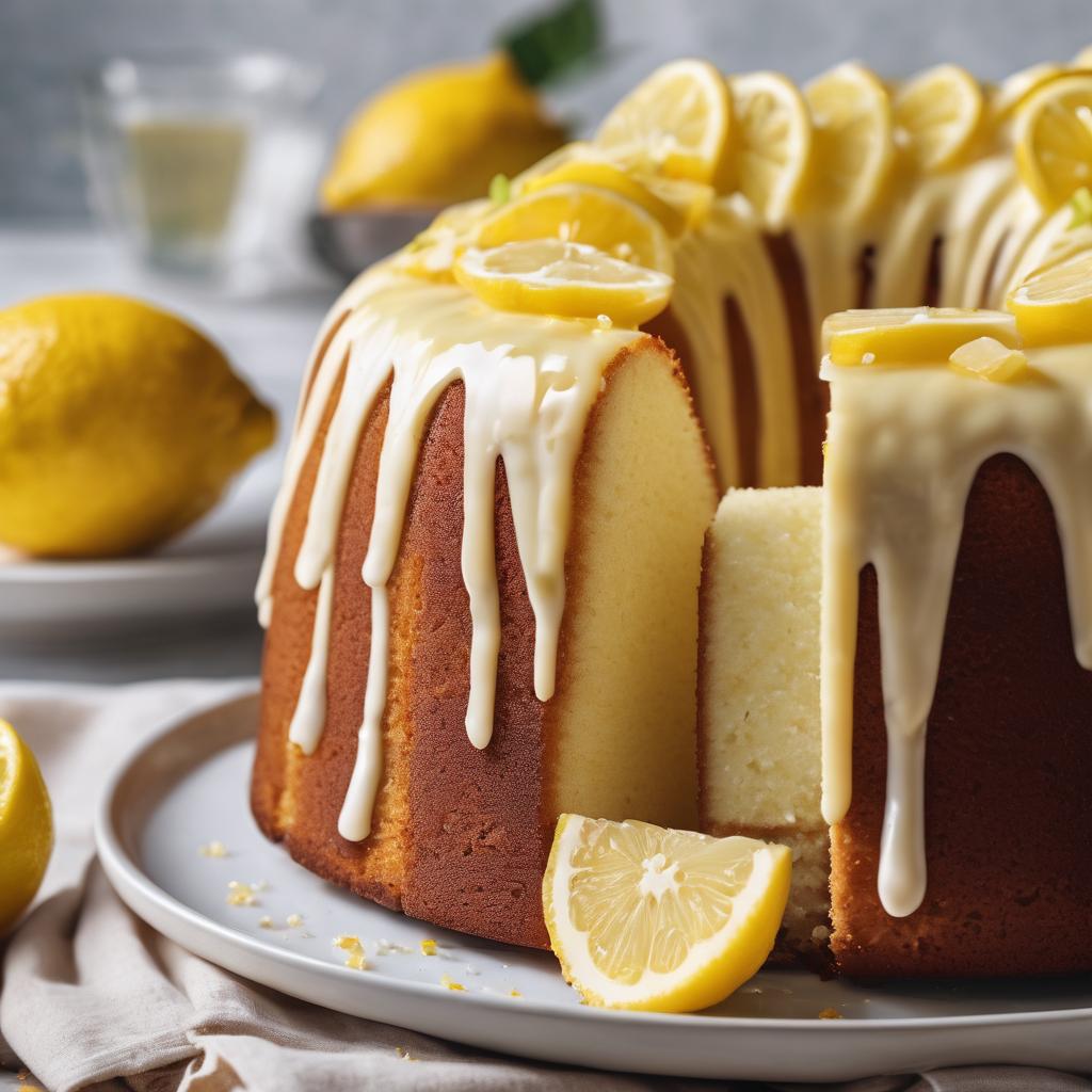 Intense Lemon Pound Cake with Lemon Glaze