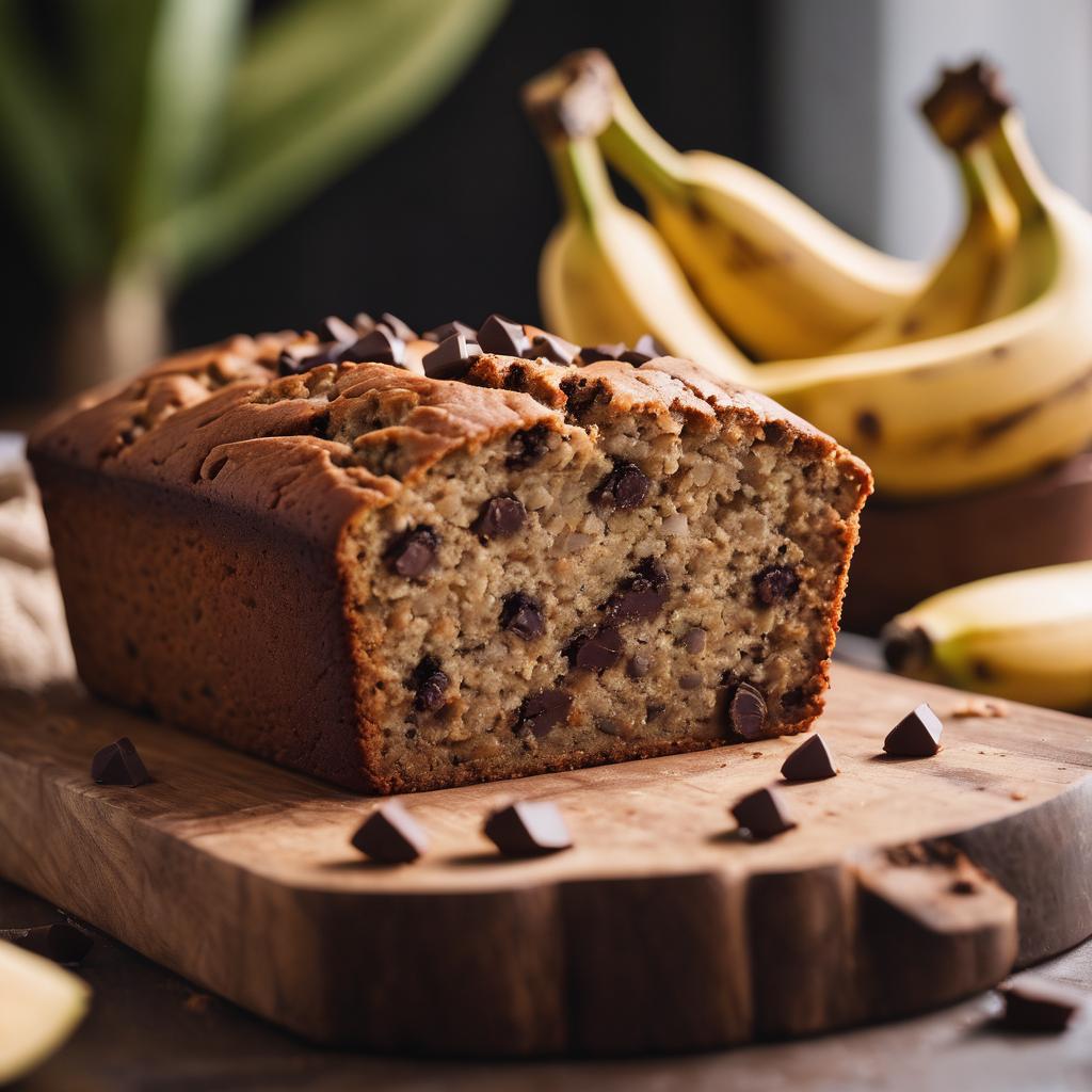 Vegan and Gluten-Free Banana Bread with Dark Chocolate Chips