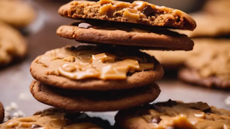 Gluten-Free, Dairy-Free Chocolate Caramel Dulce de Leche Cookies