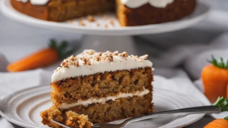 Gluten-Free Carrot Cake with Vanilla Frosting