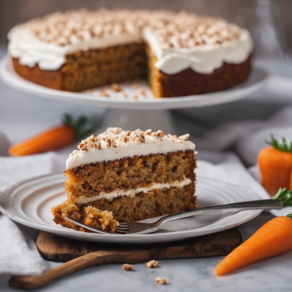 Gluten-Free Carrot Cake with Vanilla Frosting