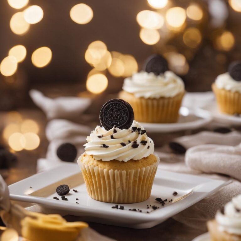 Gluten-Free Vanilla Cupcakes with Oreo Buttercream