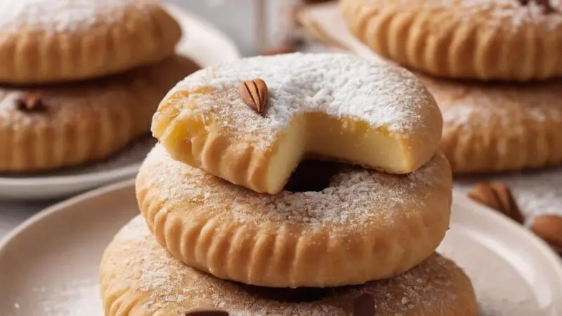 Almond Marzipan Moon Cookies