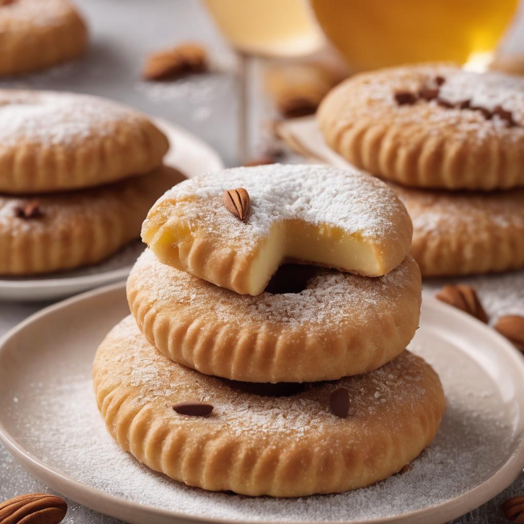 Almond Marzipan Moon Cookies