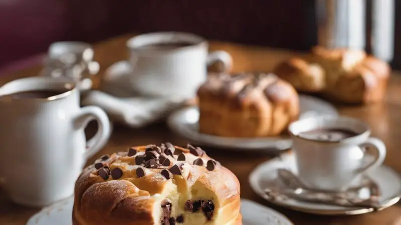 Decadent Chocolate Chip Brioche Suisse