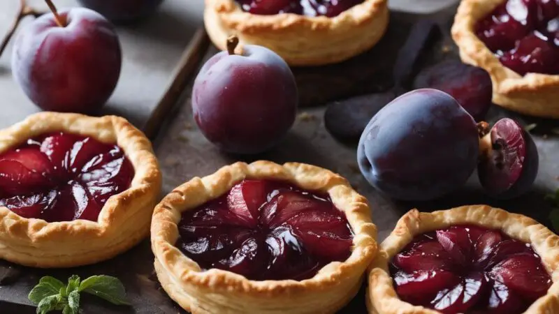 Rustic Plum Mini Galettes