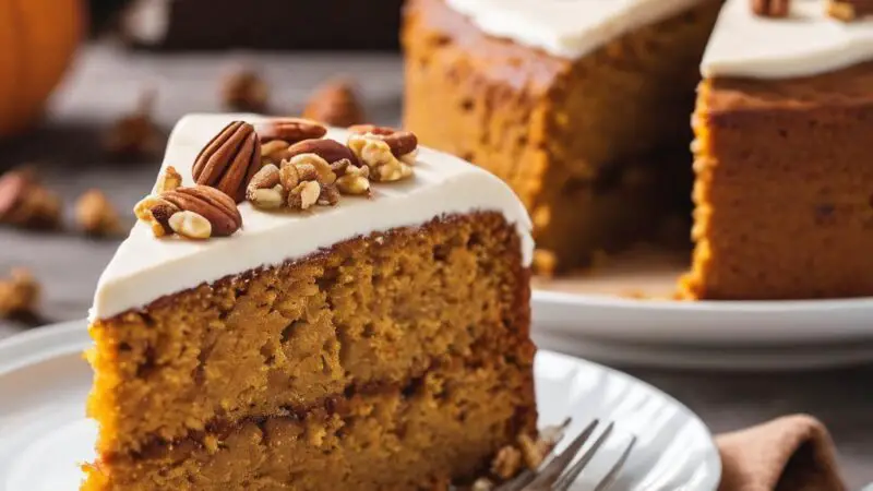 Spiced Pumpkin Nut Cake