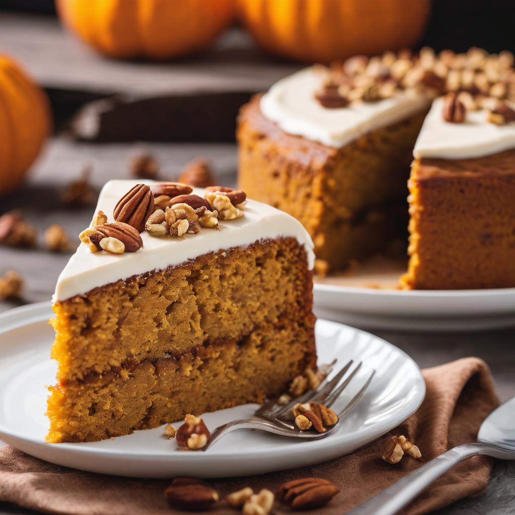 Spiced Pumpkin Nut Cake