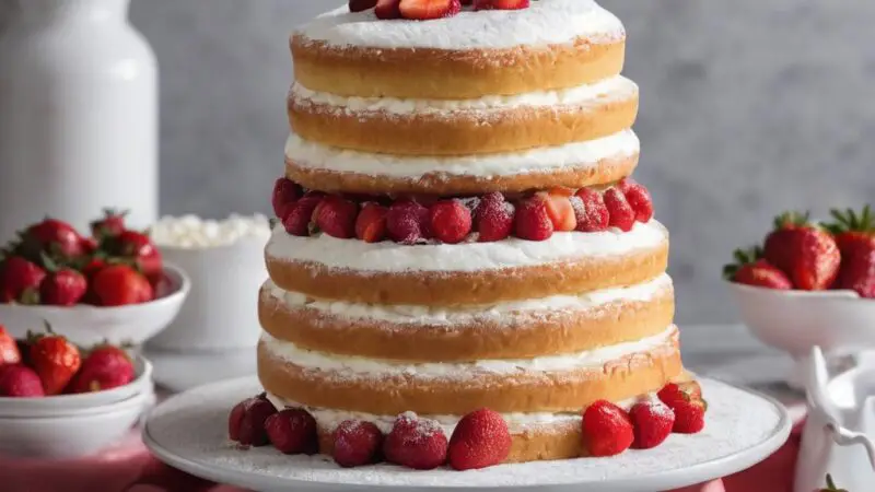 Elegant Sponge Layer Cake