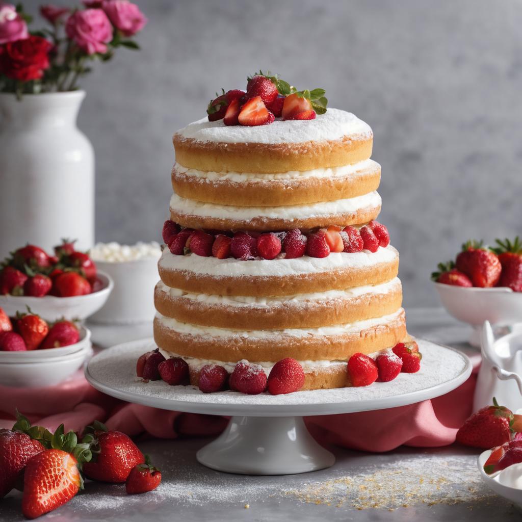 Elegant Sponge Layer Cake