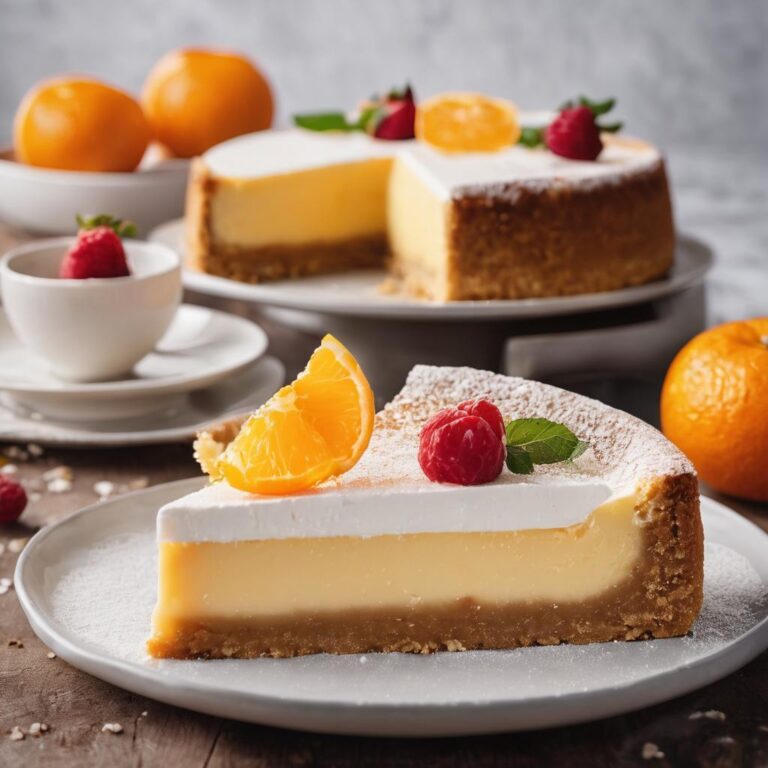 Refreshing Tangerine Cheesecake