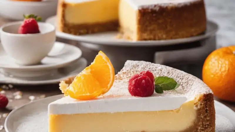 Refreshing Tangerine Cheesecake