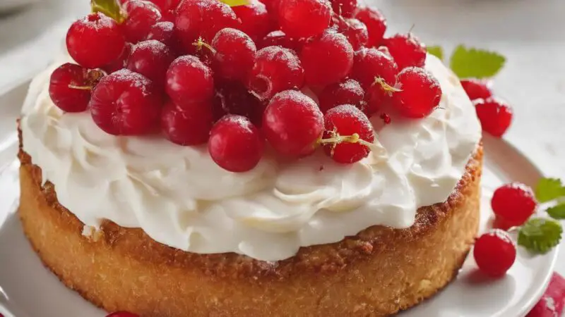 Red Currant Coconut Cake