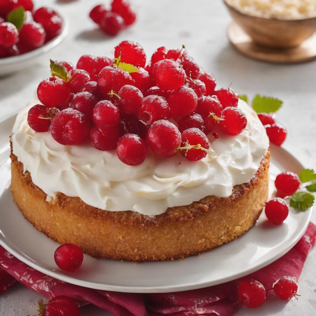 Red Currant Coconut Cake