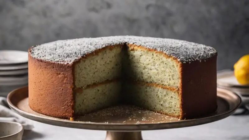 Lemon Poppy Seed Delight Cake