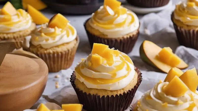 Tropical Mango Cupcakes