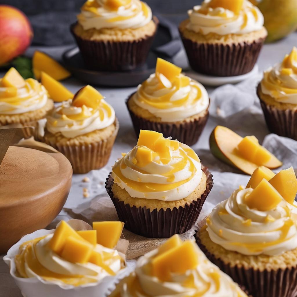 Tropical Mango Cupcakes