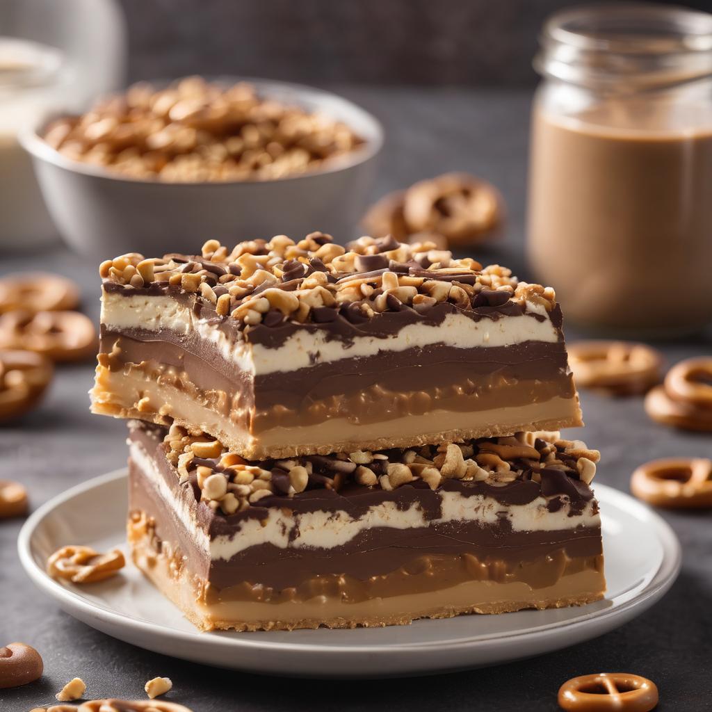 Peanut Butter and Chocolate Pretzel Delight