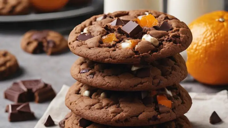 Triple Chocolate Orange Cookies