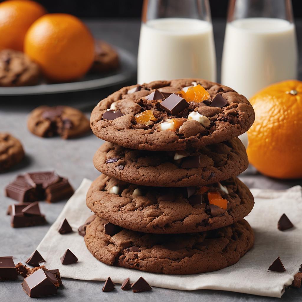 Triple Chocolate Orange Cookies