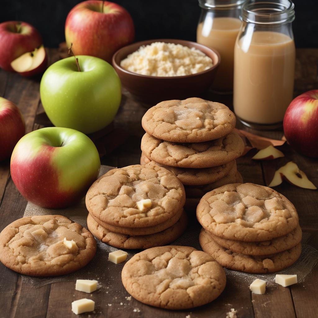 Brown Butter Snickerdoodles with Caramel Apple Topping