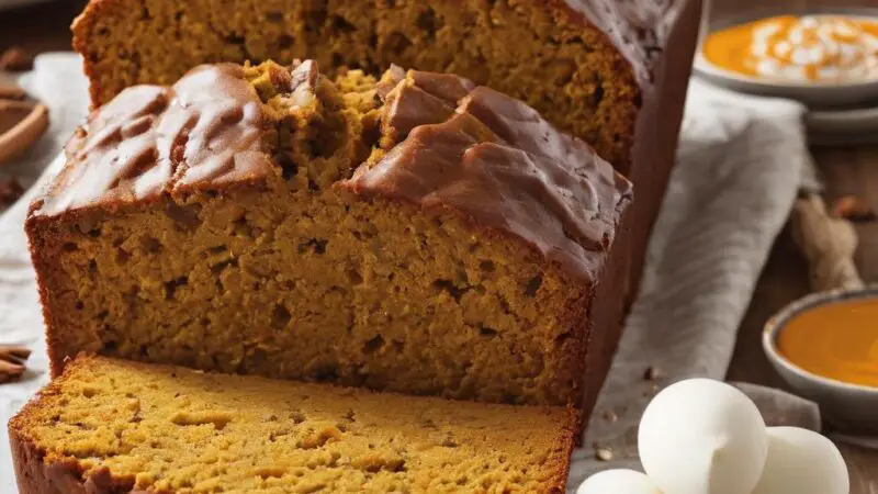 Pumpkin Loaf with Creamy Frosting