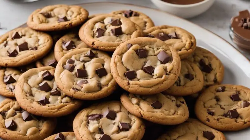 Brown Butter Chocolate Caramel Stuffed Cookies