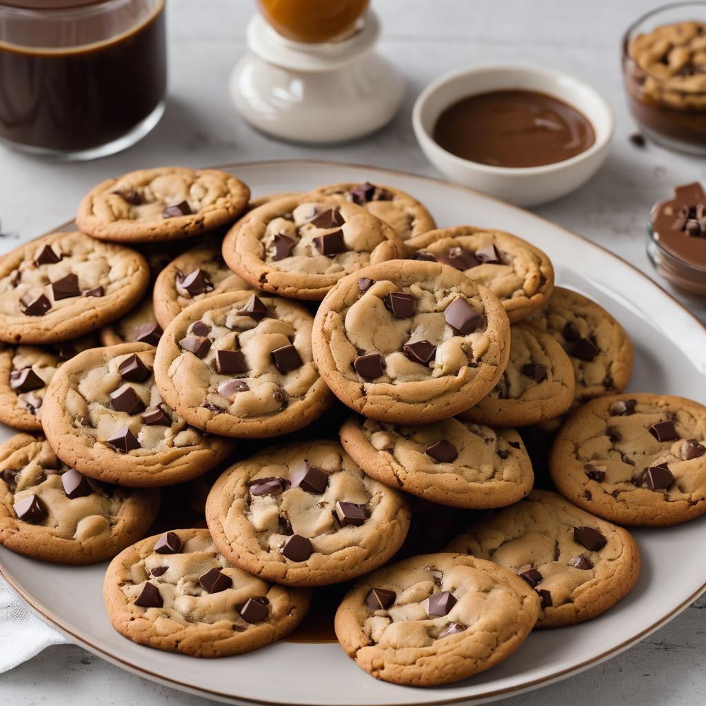 Brown Butter Chocolate Caramel Stuffed Cookies