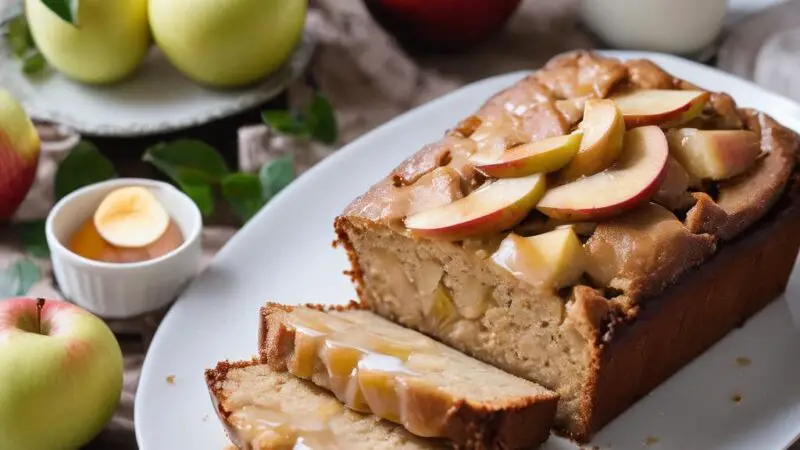 Cinnamon Apple Loaf with Cinnamon Glaze