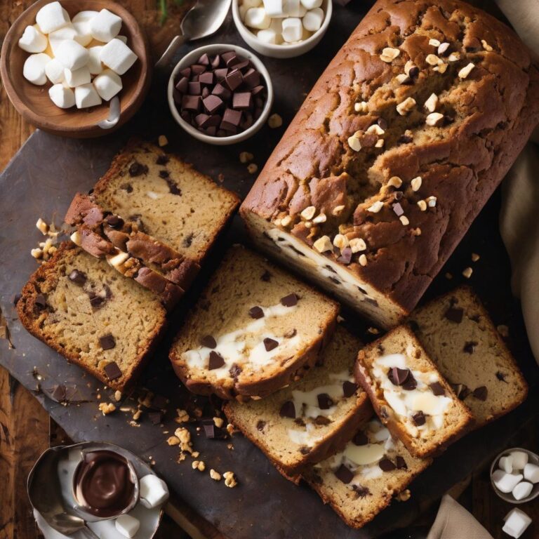 Gluten-Free S’mores Banana Bread