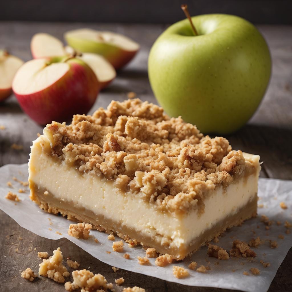 Crumbly Apple Cheesecake Squares