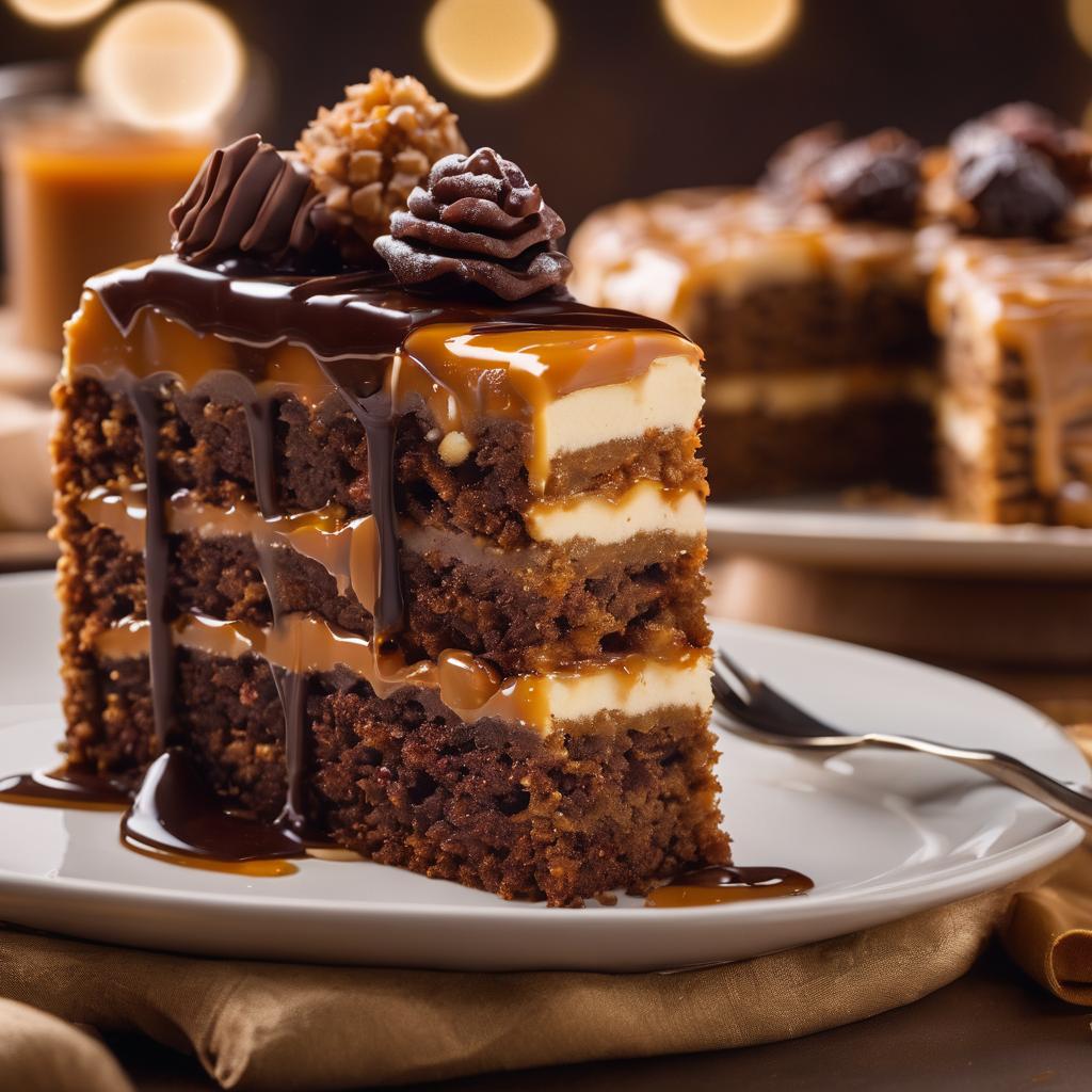 Decadent Date Cake with Chocolate Caramel Drizzle