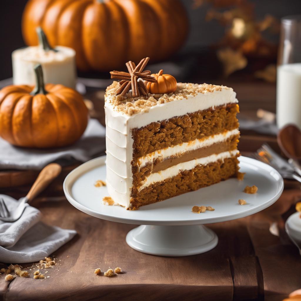 Salted Caramel Pumpkin Cake with Cream Cheese Frosting