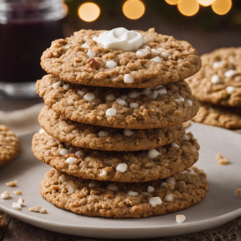 Spiced Oatmeal Delight Cookies with Orchard Frosting