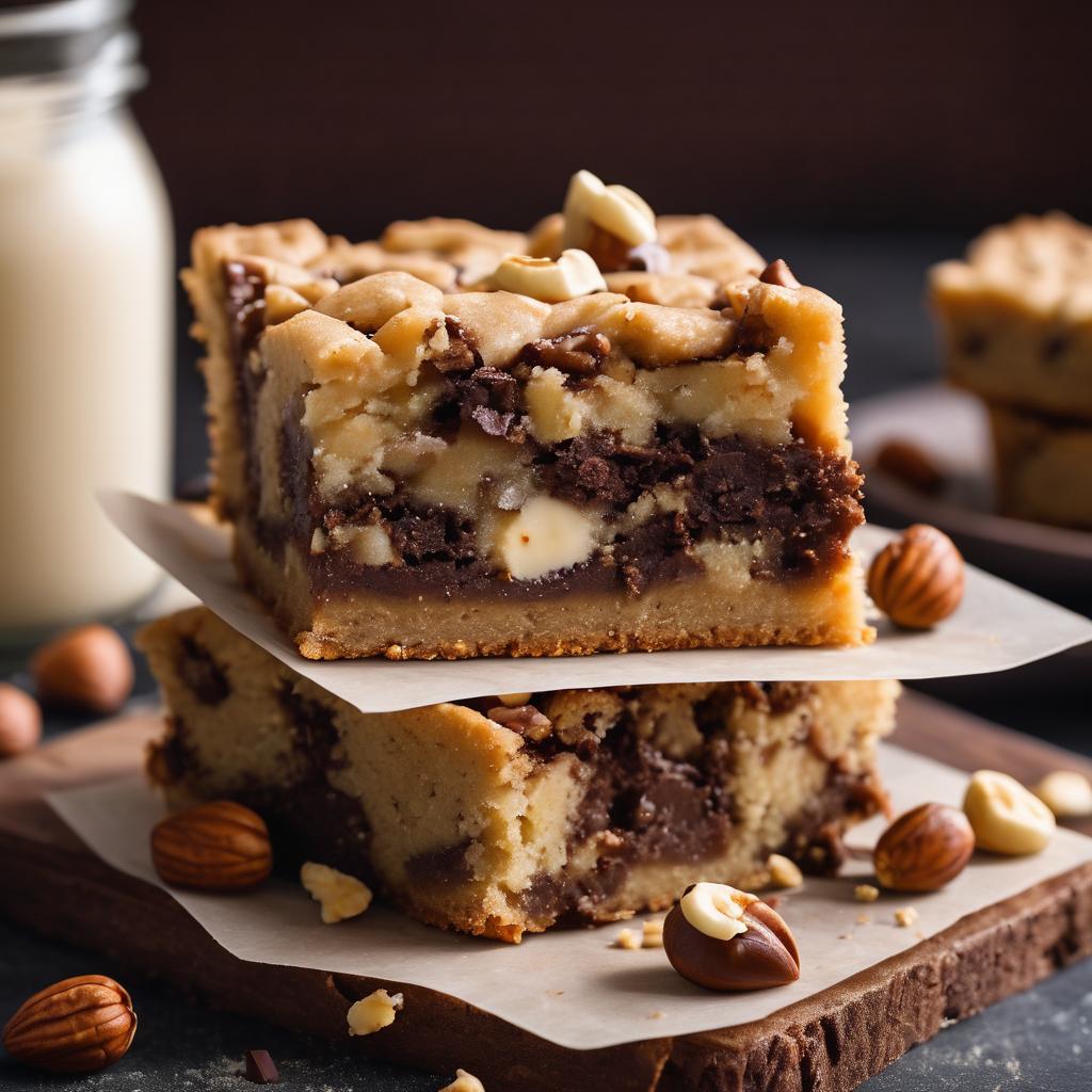 Hazelnut White Chocolate Blondies