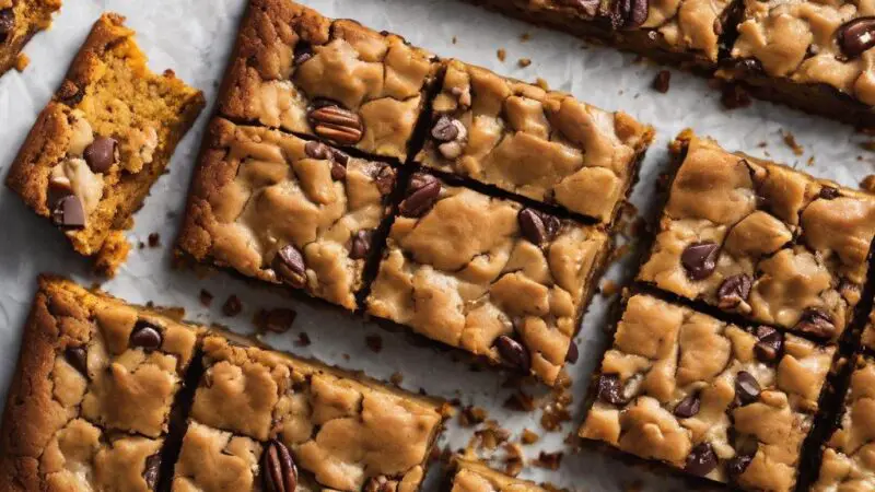 Pumpkin Chocolate Chip Cookie Bars