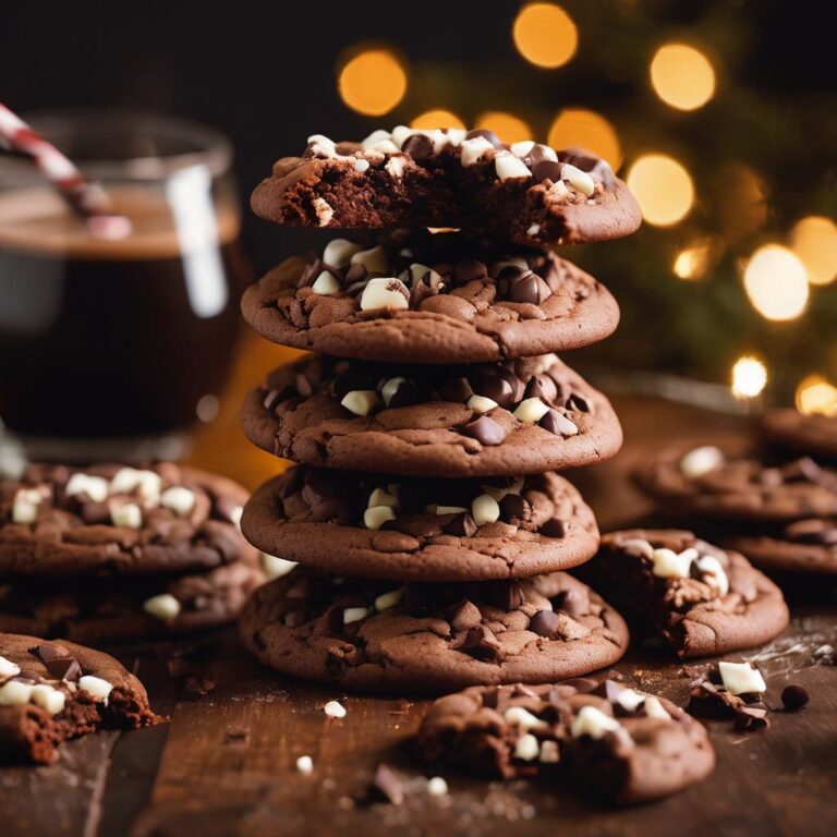 Chocolate Peppermint Cookies with Homemade Peppermint Bark