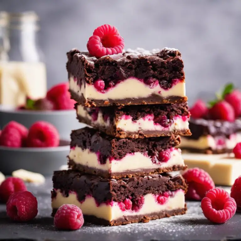 Raspberry White Chocolate Brownies