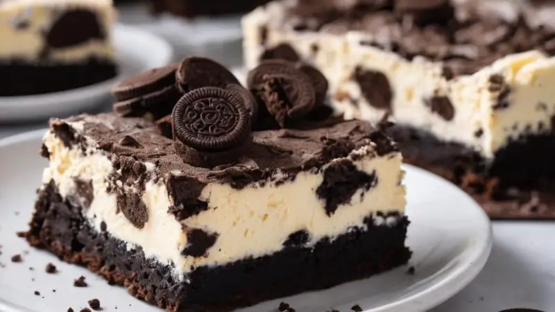 Swirled Chocolate-Cheesecake Brownie Bars