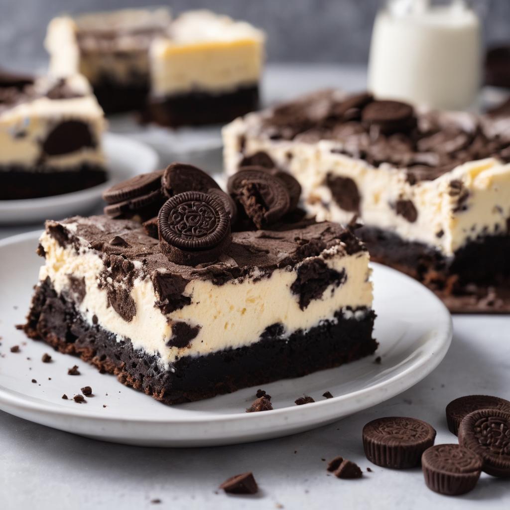 Swirled Chocolate-Cheesecake Brownie Bars
