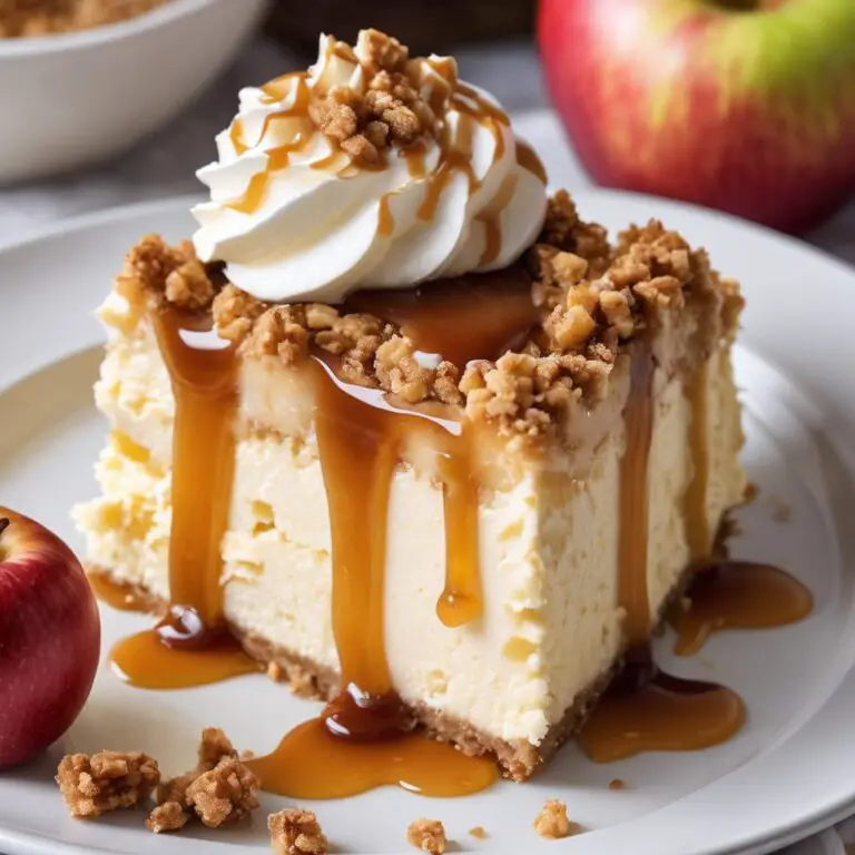 Apple Crumble Cheesecake