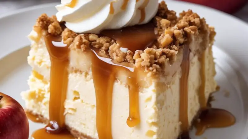 Apple Crumble Cheesecake